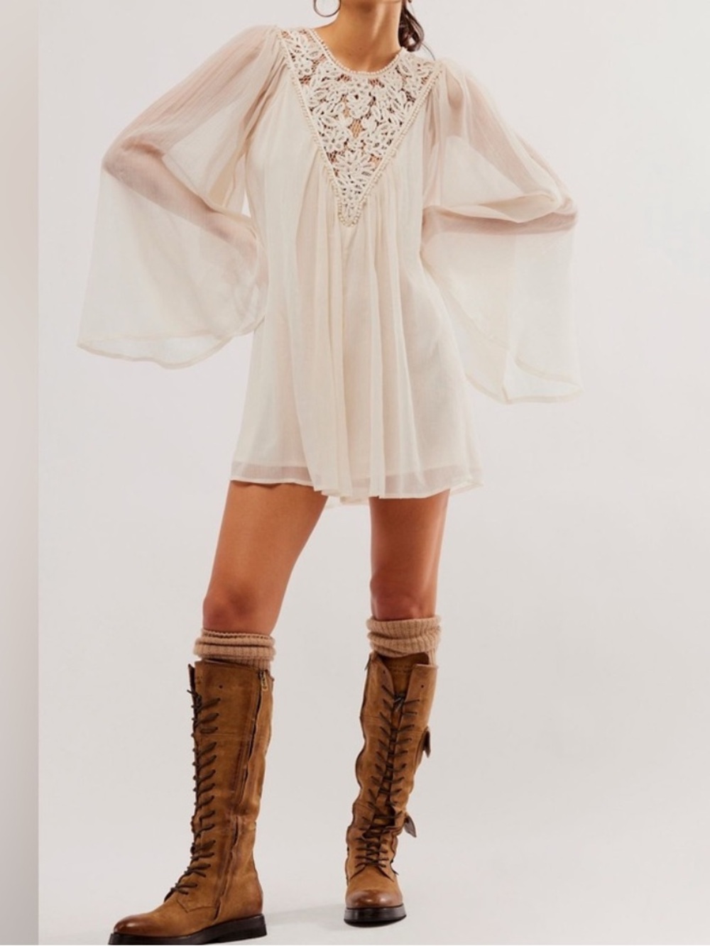 Free People sz M Dress Sunshine of Love Mini Dress NEW with Tags